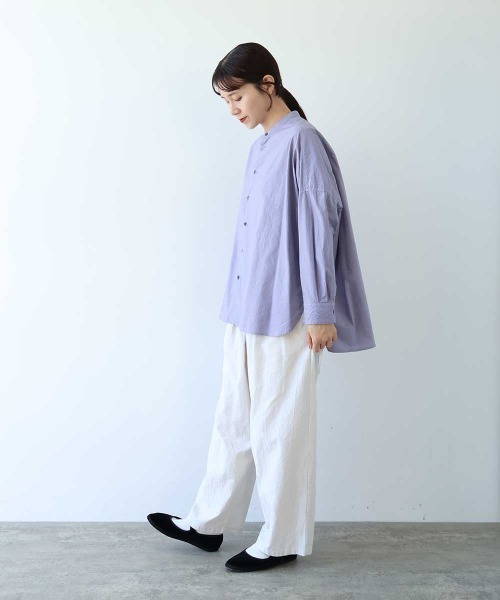 yuni(ユニ )の「Cotton uncut コールdrawstrings pants(その他パンツ・レディース・ネイビー/ホワイト・FREE)」の4枚目の写真