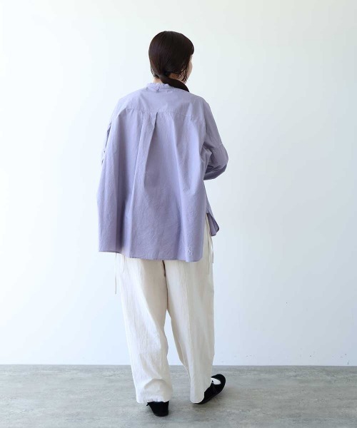 yuni(ユニ )の「Cotton uncut コールdrawstrings pants(その他パンツ・レディース・ネイビー/ホワイト・FREE)」の5枚目の写真