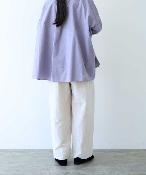 yuni(ユニ )の「Cotton uncut コールdrawstrings pants(その他パンツ・レディース・ネイビー/ホワイト・FREE)」の8枚目の写真