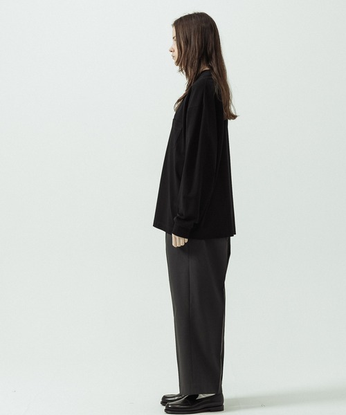 SLICK（スリック）の「【SLICK/スリック】Heavy Weight Sorona Oversized Jersey Pocket T-shirt/ヘビーウェイト ソロナ オーバーサイズジャージポケットTシャツ（Tシャツ/カットソー・メンズ・グレー/ブラック/レッド/ホワイト・1/3/2）」の12枚目の写真