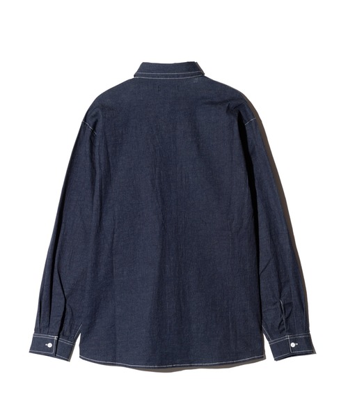 glamb(グラム)の「Eaten Apple Denim Shirt / イートゥンアップルデニムシャツ(シャツ/ブラウス・メンズ・インディゴブルー/ブラック・S/L/M)」の5枚目の写真