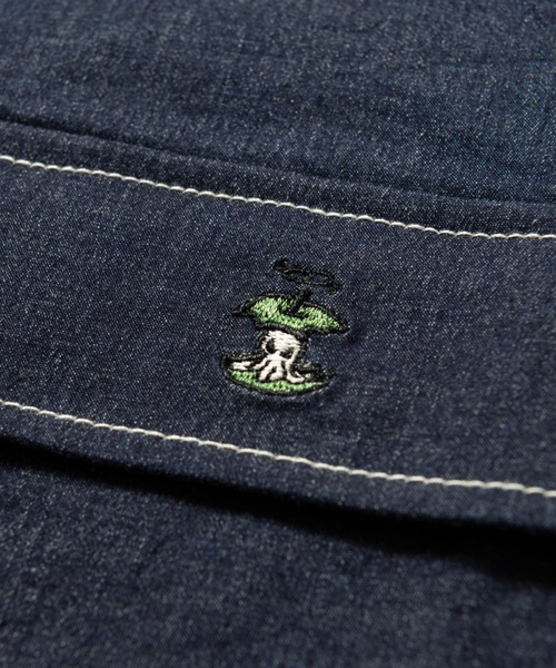 glamb(グラム)の「Eaten Apple Denim Shirt / イートゥンアップルデニムシャツ(シャツ/ブラウス・メンズ・インディゴブルー/ブラック・S/L/M)」の15枚目の写真