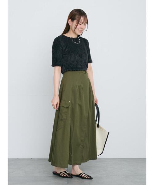 Te chichi（テチチ）の「カーゴフレアスカート（スカート・レディース・カーキ/ブラウン/ネイビー・F）」の17枚目の写真