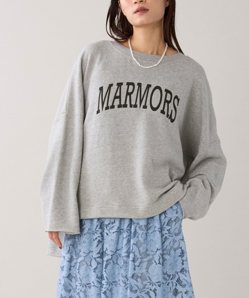 marmors】ロゴスウェットルーズプルオーバー〈セットアップ対応〉（T 