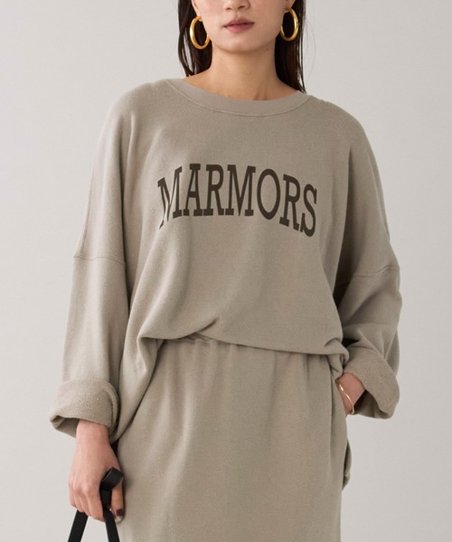 marmors】ロゴスウェットルーズプルオーバー〈セットアップ対応〉（T 