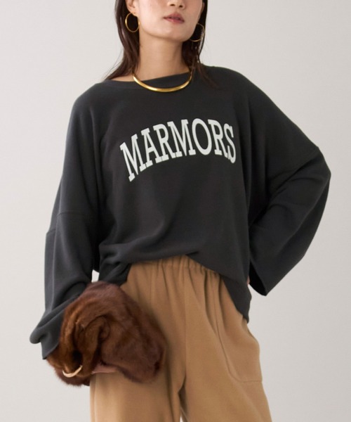 marmors】ロゴスウェットルーズプルオーバー〈セットアップ対応〉（T 