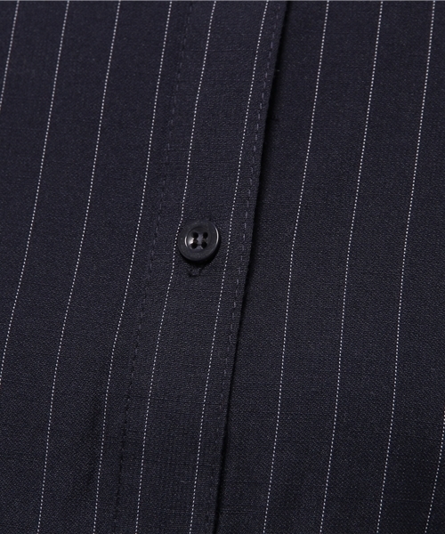 GLOBAL WORK（グローバルワーク）の「シャツミディーワンピース/708340（ワンピース・レディース・ネイビー/ブルー・MEDIUM/LARGE）」の10枚目の写真