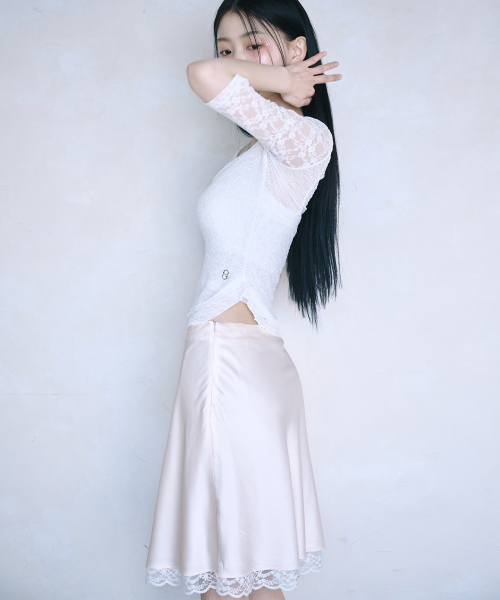 REISE MIYA（レイズミヤ）の「サナレースシャーリングトップ [ホワイト]（Tシャツ/カットソー・レディース・その他・SMALL/MEDIUM）」の2枚目の写真