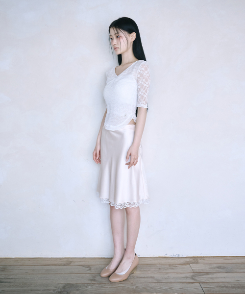 REISE MIYA（レイズミヤ）の「サナレースシャーリングトップ [ホワイト]（Tシャツ/カットソー・レディース・その他・SMALL/MEDIUM）」の4枚目の写真
