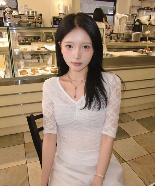REISE MIYA（レイズミヤ）の「サナレースシャーリングトップ [ホワイト]（Tシャツ/カットソー・レディース・その他・SMALL/MEDIUM）」の6枚目の写真