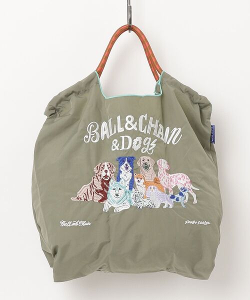 Ball&Chain(ボールアンドチェーン)の「Ball&Chain(ボールアンドチェーン) S.BALL&CHAIN&DOGS/Mサイズ/SHOGO SEKINEコラボ(トートバッグ・レディース・グレー/ベージュ/ブラック/ラベンダー・F)」の3枚目の写真