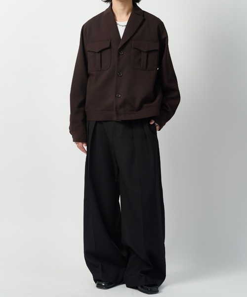 Lui's(ルイス)の「オリジナルダブルクロスブルゾン(ブルゾン・メンズ・ブラウン/ブラック・S/M)」の11枚目の写真