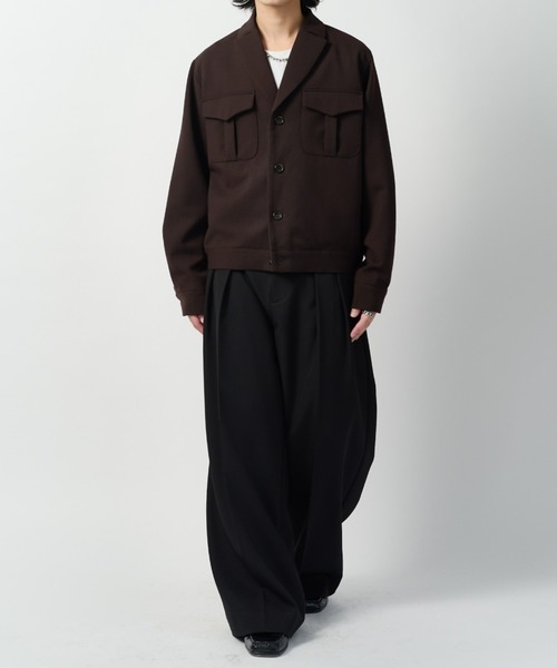 Lui's(ルイス)の「オリジナルダブルクロスブルゾン(ブルゾン・メンズ・ブラウン/ブラック・S/M)」の12枚目の写真