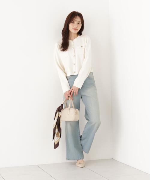 PROPORTION BODY DRESSING(プロポーションボディドレッシング)の「シルク混カーディガン / 1216274900(カーディガン/ボレロ・レディース・ライトグリーン/ブラック/ホワイト系その他・FREE)」の15枚目の写真