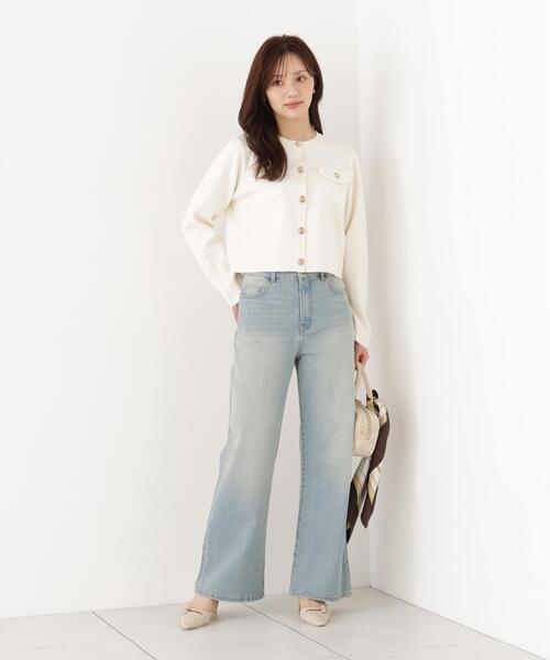 PROPORTION BODY DRESSING(プロポーションボディドレッシング)の「シルク混カーディガン / 1216274900(カーディガン/ボレロ・レディース・ライトグリーン/ブラック/ホワイト系その他・FREE)」の16枚目の写真