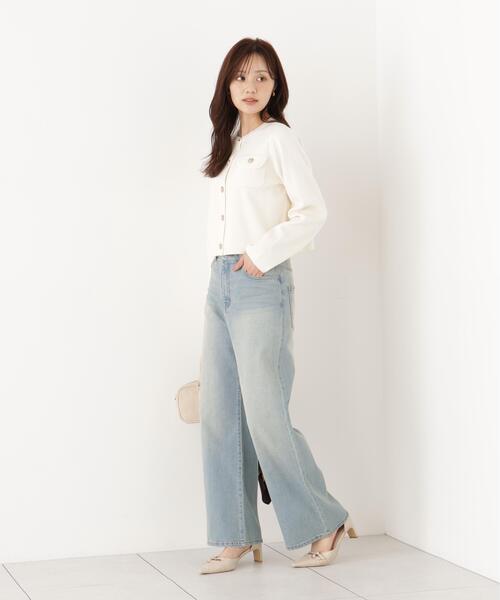 PROPORTION BODY DRESSING(プロポーションボディドレッシング)の「シルク混カーディガン / 1216274900(カーディガン/ボレロ・レディース・ライトグリーン/ブラック/ホワイト系その他・FREE)」の17枚目の写真