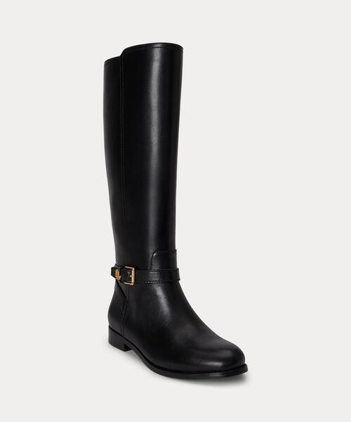 LAUREN RALPH LAUREN(ローレン ラルフ ローレン)の「Brooke II カーフスキン トール ブーツ(ブーツ・レディース・ブラック系1・5.5B/6.5B/7.5B)」の6枚目の写真