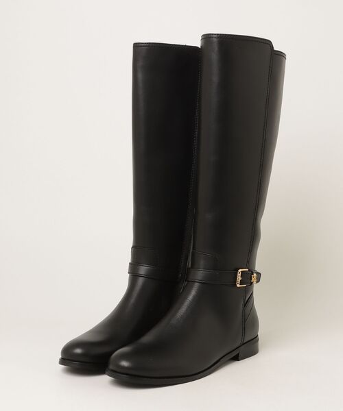 LAUREN RALPH LAUREN(ローレン ラルフ ローレン)の「Brooke II カーフスキン トール ブーツ(ブーツ・レディース・ブラック系1・5.5B/6.5B/7.5B)」の4枚目の写真
