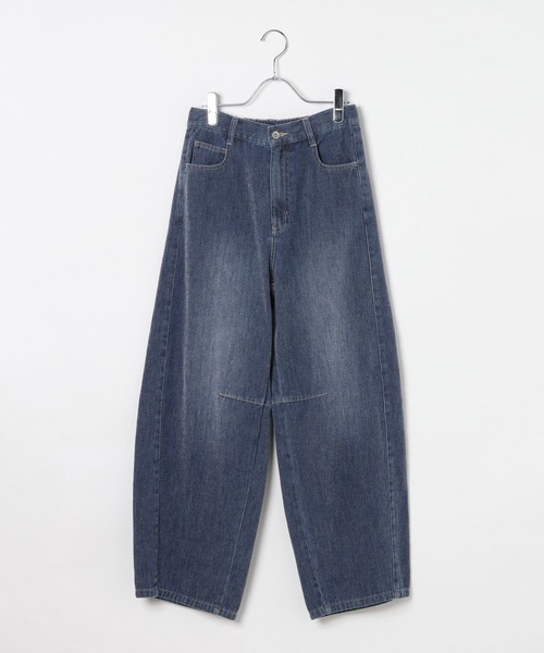 LEPSIM(レプシィム)の「MOUL/バレルデニムパンツ 1066553(デニムパンツ・レディース・ネイビー/グレー/ブルー・MEDIUM/LARGE)」の2枚目の写真