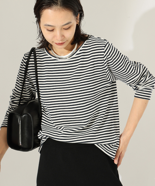 JOURNAL STANDARD(ジャーナルスタンダード)の「《新色あり/追加》ベアテレココンパクト ロングスリーブ プルオーバー(Tシャツ/カットソー・レディース・ホワイト系その他/ブラウン/ブラック/ホワイト・FREE)」の3枚目の写真