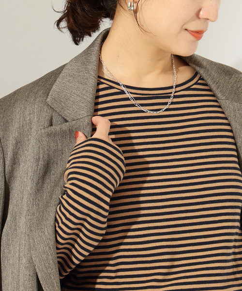 JOURNAL STANDARD(ジャーナルスタンダード)の「《新色あり/追加》ベアテレココンパクト ロングスリーブ プルオーバー(Tシャツ/カットソー・レディース・ホワイト系その他/ブラウン/ブラック/ホワイト・FREE)」の1枚目の写真