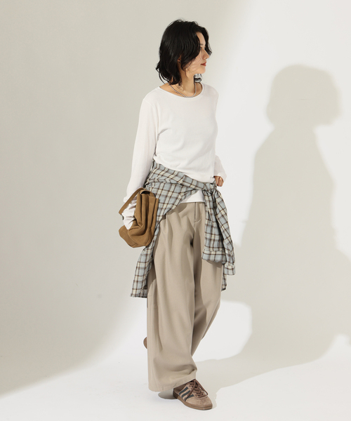 JOURNAL STANDARD(ジャーナルスタンダード)の「《新色あり/追加》ベアテレココンパクト ロングスリーブ プルオーバー(Tシャツ/カットソー・レディース・ホワイト系その他/ブラウン/ブラック/ホワイト・FREE)」の10枚目の写真