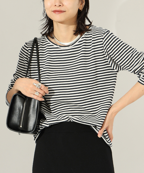 JOURNAL STANDARD(ジャーナルスタンダード)の「《新色あり/追加》ベアテレココンパクト ロングスリーブ プルオーバー(Tシャツ/カットソー・レディース・ホワイト系その他/ブラウン/ブラック/ホワイト・FREE)」の18枚目の写真