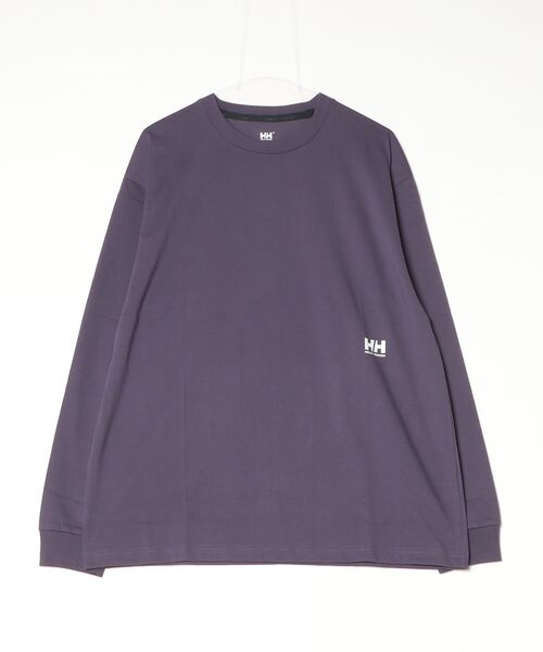 HELLY HANSEN(ヘリーハンセン)の「【HELLY HANSEN】L/S Minimal Logo Print Tee(Tシャツ/カットソー・メンズ・グレー/ホワイト/パープル系その他・MEDIUM/X-LARGE/LARGE)」の5枚目の写真
