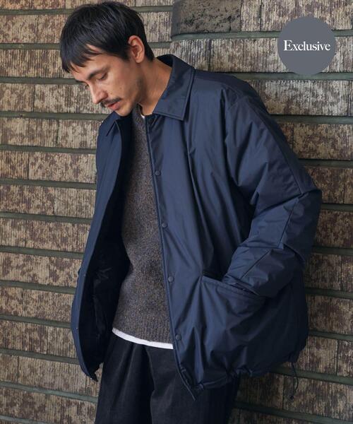 NANGA(ナンガ)の「『別注』NANGA×DOORS COACH DOWN JACKET 26AW(ダウンジャケット/コート・メンズ・チャコールグレー/グリーン系その他/ブラック・MEDIUM/X-LARGE/LARGE)」の1枚目の写真