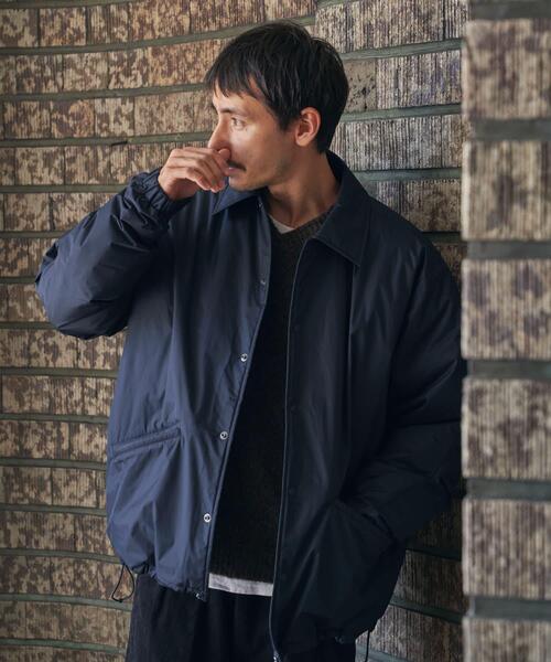 NANGA(ナンガ)の「『別注』NANGA×DOORS COACH DOWN JACKET 26AW(ダウンジャケット/コート・メンズ・チャコールグレー/グリーン系その他/ブラック・MEDIUM/X-LARGE/LARGE)」の4枚目の写真