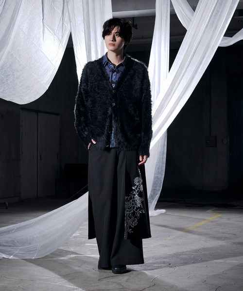 Ellno Loset(エルノロゼット)の「チャイナジャガードシャツ(シャツ/ブラウス・メンズ・ブラック/ブルーグリーン/オフホワイト/ブルーグレー・MEDIUM/SMALL/LARGE)」の18枚目の写真