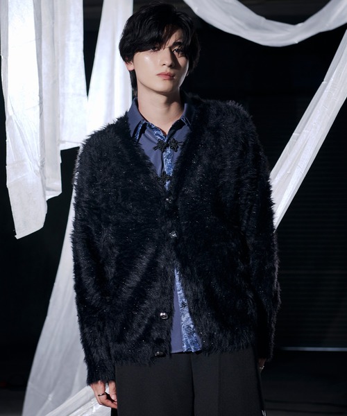 Ellno Loset(エルノロゼット)の「チャイナジャガードシャツ(シャツ/ブラウス・メンズ・ブラック/ブルーグリーン/オフホワイト/ブルーグレー・MEDIUM/SMALL/LARGE)」の17枚目の写真