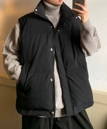 Padded Stand Collar Vest パデッドスタンドカラーベスト
