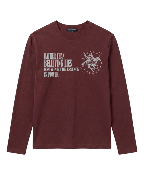 VANNWORKS(バンワークス)の「DARK HORSE クロップ長袖Tシャツ (VLS0229) バーガンディ(Tシャツ/カットソー・レディース・その他・LARGE/MEDIUM/SMALL/X-LARGE)」の1枚目の写真