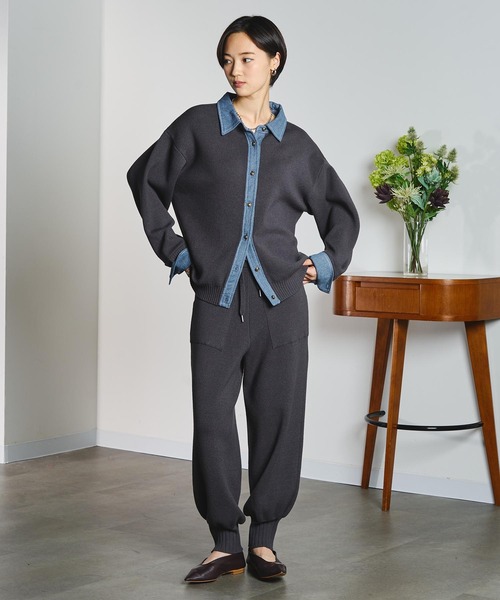 ROSE BUD(ローズバッド)の「GENE HEAVENS/KNIT JOGGER PANTS(その他パンツ・レディース・グレー/マスタード・ONE SIZE)」の7枚目の写真