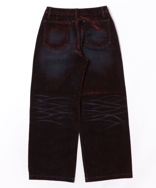 forget-me-nots(フォーゲットミーノッツ)の「FLOCKED DENIM PANTS FMN-26AW-PT002(その他パンツ・レディース・カーキ/バーガンディー・SMALL/MEDIUM)」の13枚目の写真