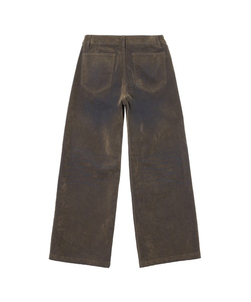 forget-me-nots(フォーゲットミーノッツ)の「FLOCKED DENIM PANTS FMN-26AW-PT002(その他パンツ・レディース・カーキ/バーガンディー・SMALL/MEDIUM)」の7枚目の写真