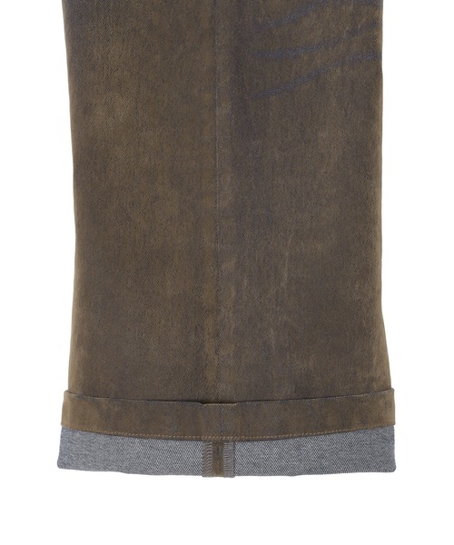 forget-me-nots(フォーゲットミーノッツ)の「FLOCKED DENIM PANTS FMN-26AW-PT002(その他パンツ・レディース・カーキ/バーガンディー・SMALL/MEDIUM)」の10枚目の写真