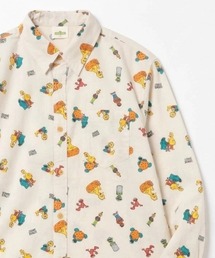 2026AW Sesame Street/セサミストリート 総柄 キャラクタープリント レギュラーカラーシャツ レディース メンズ