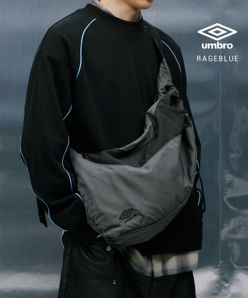 UMBRO(アンブロ)の「【umbro/アンブロ】コラボ/切り替えショルダーバッグ(ショルダーバッグ・メンズ・グレー系その他/グレー・FREE)」の1枚目の写真