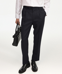 Wool Blend Comfort Tapered-Fit Pants (Dark Navy) TNPA6F100N2