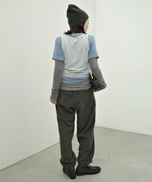 ONIT（オニット）の「Plus by ONIT/オニット SLOBE別注 3セットカットソー 26AW-SL05 【洗濯機使用可能】（Tシャツ/カットソー・レディース・サックスブルー/レッド・FREE）」の3枚目の写真