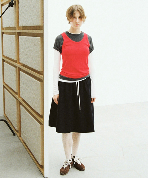 ONIT（オニット）の「Plus by ONIT/オニット SLOBE別注 3セットカットソー 26AW-SL05 【洗濯機使用可能】（Tシャツ/カットソー・レディース・サックスブルー/レッド・FREE）」の10枚目の写真
