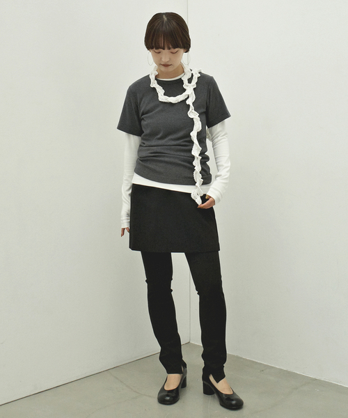 ONIT（オニット）の「Plus by ONIT/オニット SLOBE別注 3セットカットソー 26AW-SL05 【洗濯機使用可能】（Tシャツ/カットソー・レディース・サックスブルー/レッド・FREE）」の13枚目の写真