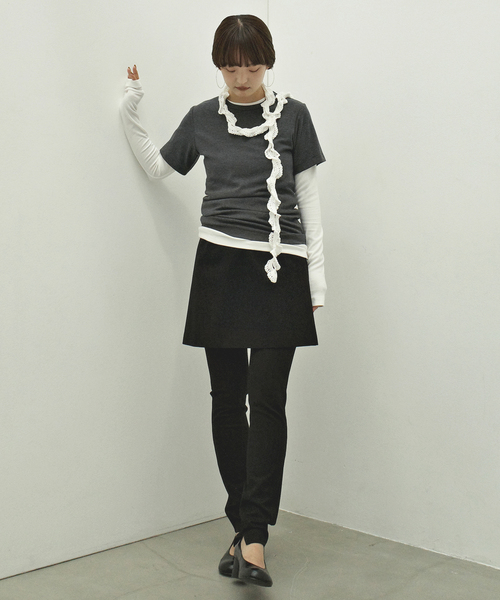 ONIT（オニット）の「Plus by ONIT/オニット SLOBE別注 3セットカットソー 26AW-SL05 【洗濯機使用可能】（Tシャツ/カットソー・レディース・サックスブルー/レッド・FREE）」の14枚目の写真