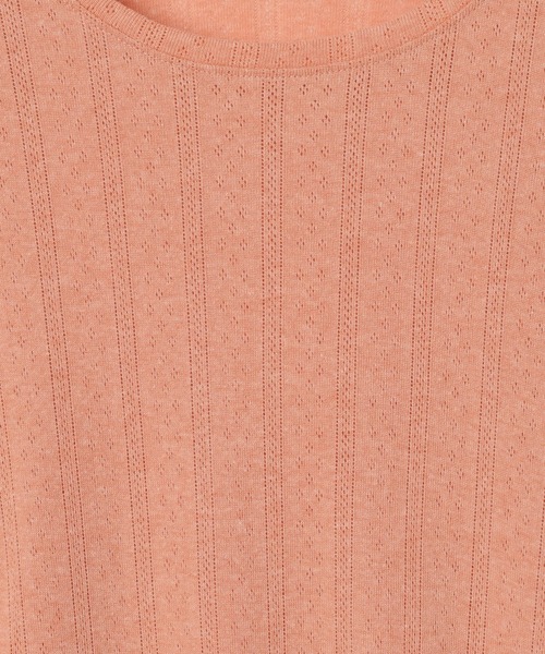 GEORGE'S(ジョージズ)の「アイレットロンT(Tシャツ/カットソー・レディース・オフホワイト/ブラック/グレー/オレンジ・FREE)」の22枚目の写真