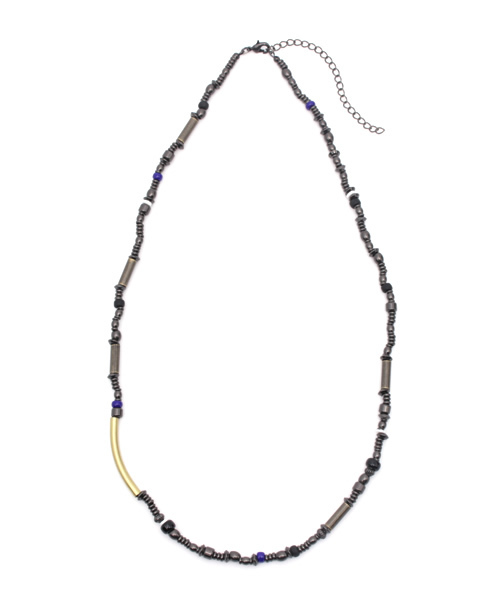 RAGEBLUE(レイジブルー)の「メタルランダムネックレス/722265(ネックレス・メンズ・ブラック/グレー・FREE)」の2枚目の写真