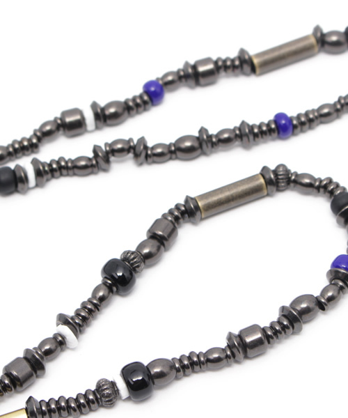 RAGEBLUE(レイジブルー)の「メタルランダムネックレス/722265(ネックレス・メンズ・ブラック/グレー・FREE)」の4枚目の写真