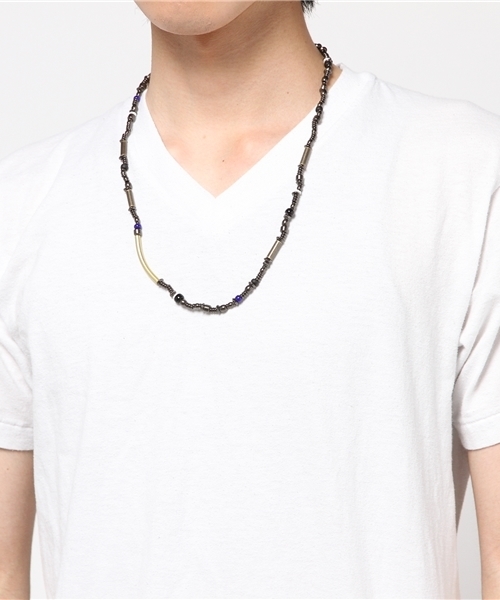 RAGEBLUE(レイジブルー)の「メタルランダムネックレス/722265(ネックレス・メンズ・ブラック/グレー・FREE)」の8枚目の写真