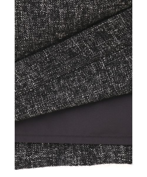 22 OCTOBRE（ヴァンドゥ－オクトーブル）の「ニットドッキングツィードワンピース【セットアップ対応商品】　（ワンピース・レディース・ブラック/ベージュ・38/36/40）」の6枚目の写真